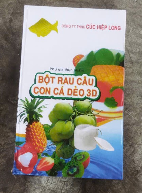 BỘT RAU CÂU CON CÁ DẺO CÚC HIỆP LONG (10 Hộp /thùng) 2.16kg